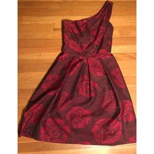 Red One Shoulder Dress